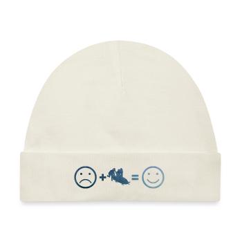 Herren Bobsport Bob Bob fahren Zweierbob Damen - Baby Premium Organic Mütze - Naturweiß - Vorne
