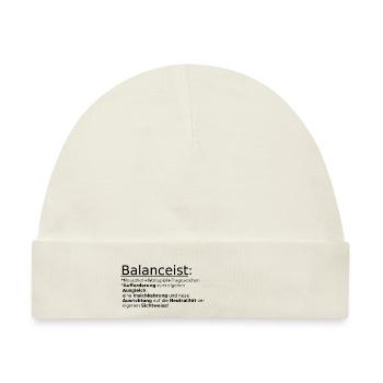Balancist #Neu1 7 sw - Baby Premium Organic Mütze - Naturweiß - Vorne