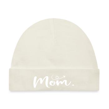 Muttertags-Mama - Geschenk zum Frauentag - Baby Premium Organic Mütze - Naturweiß - Vorne