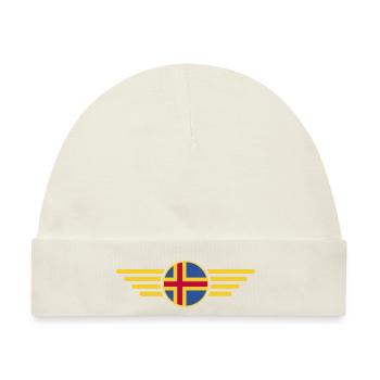 Ich liebe Åland, Eleganz Stil Design T-Shirt - Baby Premium Organic Mütze - Naturweiß - Vorne