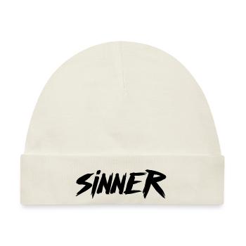 Sinner Grafik - Baby Premium Organic Mütze - Naturweiß - Vorne