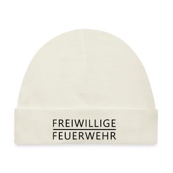 Freiwillige Feuerwehr - Baby Premium Organic Mütze - Naturweiß - Vorne