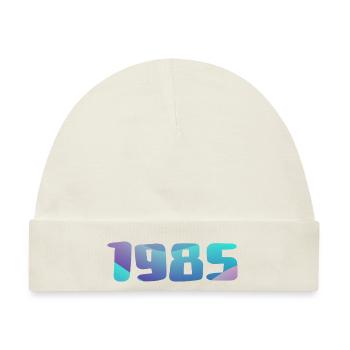 Geburtstagsgeschenk 1985 Jahrgang 1985 Retro 1985 - Baby Premium Organic Mütze - Naturweiß - Vorne