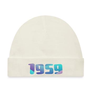 1959 Geburtstagsgeschenk Vintage 1959 Retro 1959 - Baby Premium Organic Mütze - Naturweiß - Vorne