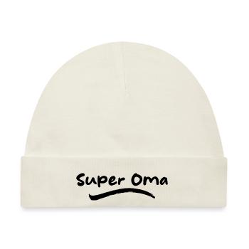 Super Oma - Baby Premium Organic Mütze - Naturweiß - Vorne
