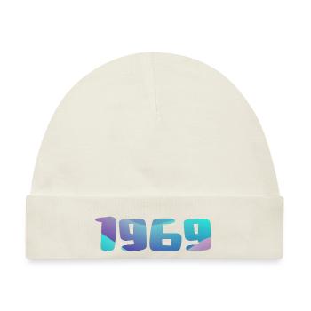 1969 Geburtstagsgeschenk Vintage 1969 Retro 1969 - Baby Premium Organic Mütze - Naturweiß - Vorne