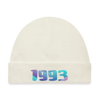Geburtstagsgeschenk 1993 Jahrgang 1993 Retro 1993 - Baby Premium Organic Mütze - Naturweiß - Vorne