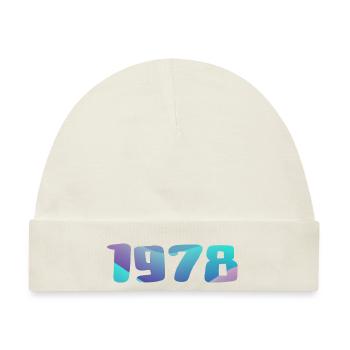 1978 Geburtstagsgeschenk Vintage 1978 Retro 1978 - Baby Premium Organic Mütze - Naturweiß - Vorne