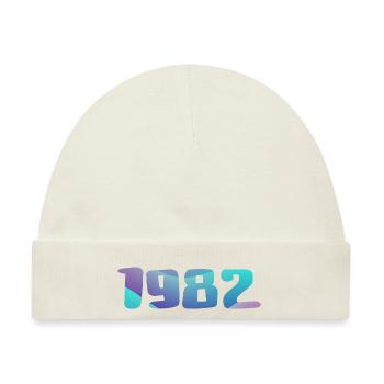 1982 Geburtstagsgeschenk Vintage 1982 Retro 1982 - Baby Premium Organic Mütze - Naturweiß - Vorne