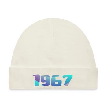 1967 Geburtstagsgeschenk Vintage 1967 Retro 1967 - Baby Premium Organic Mütze - Naturweiß - Vorne
