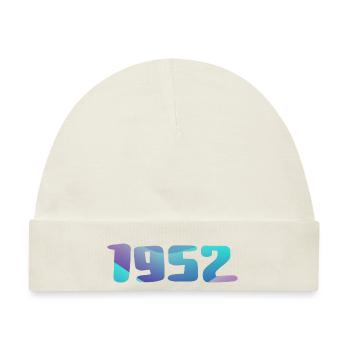 1952 Geburtstagsgeschenk Vintage 1952 Retro 1952 - Baby Premium Organic Mütze - Naturweiß - Vorne