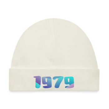 1979 Geburtstagsgeschenk Vintage 1979 Retro 1979 - Baby Premium Organic Mütze - Naturweiß - Vorne