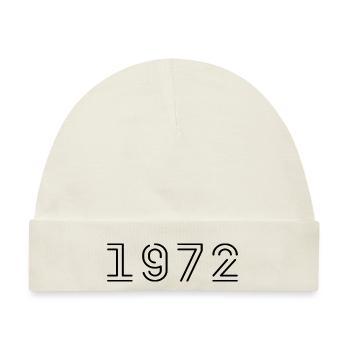 1972 Retro 1972 Geschenk 1972 Jahrgang 1972 - Baby Premium Organic Mütze - Naturweiß - Vorne
