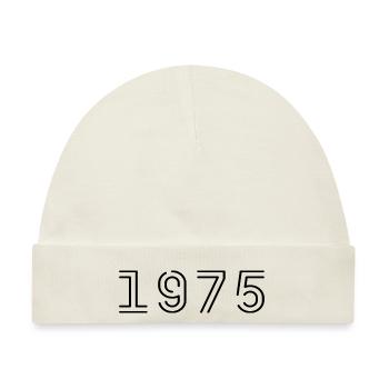 1975 Retro 1975 Geschenk 1975 Jahrgang 1975 - Baby Premium Organic Mütze - Naturweiß - Vorne