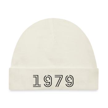 1979 Retro 1979 Geschenk 1979 Jahrgang 1979 - Baby Premium Organic Mütze - Naturweiß - Vorne