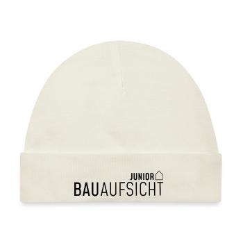 Bauaufsicht Junior - Kontrolle - Baby Premium Organic Mütze - Naturweiß - Vorne