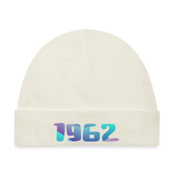 1962 Geburtstagsgeschenk Vintage 1962 Retro 1962 - Baby Premium Organic Mütze - Naturweiß - Vorne