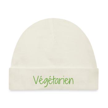 Vegetarier - Baby Premium Organic Mütze - Naturweiß - Vorne