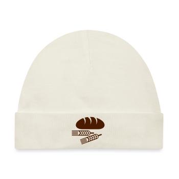 Brot - Baby Premium Organic Mütze - Naturweiß - Vorne