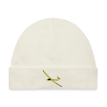 segelflugzeug asw27 - Baby Premium Organic Mütze - Naturweiß - Vorne