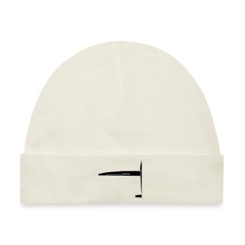 segelflugzeug glider - Baby Premium Organic Mütze - Naturweiß - Vorne