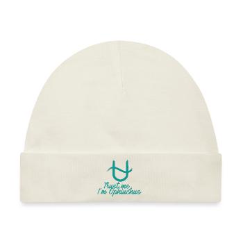 Sternzeichen Schlangenträger / Zodiac Ophiuchus - Baby Premium Organic Mütze - Naturweiß - Vorne