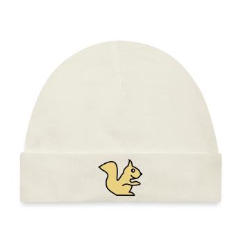squirrel - Baby Premium Organic Mütze - Naturweiß - Vorne