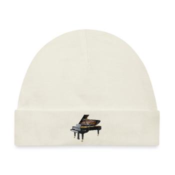 Piano - Baby Premium Organic Mütze - Naturweiß - Vorne