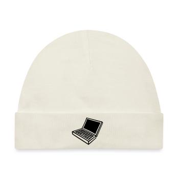 laptop_1c - Baby Premium Organic Mütze - Naturweiß - Vorne