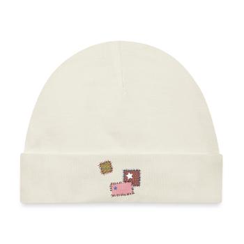 Flicken Reparatur Patchwork Stern Nähen Naht Nadel - Baby Premium Organic Mütze - Naturweiß - Vorne