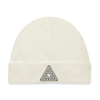 unmögliche Figur Escher Dreieck Geometrie Hipster - Baby Premium Organic Mütze - Naturweiß - Vorne