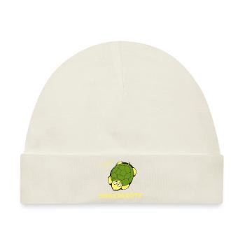 Schuldkröte - Baby Premium Organic Mütze - Naturweiß - Vorne