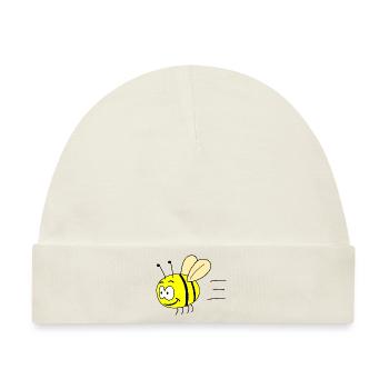 Lustige Hummel - Baby Premium Organic Mütze - Naturweiß - Vorne