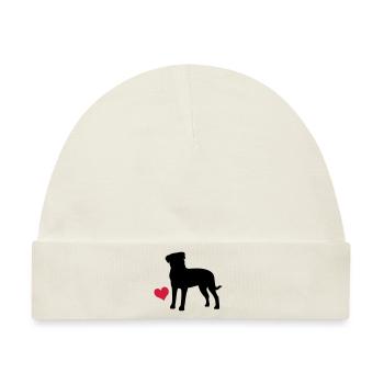 Rottweiler - Baby Premium Organic Mütze - Naturweiß - Vorne