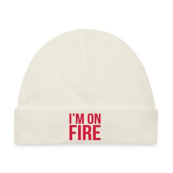 im on fire - Baby Premium Organic Mütze - Naturweiß - Vorne