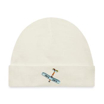 Udet Flieger 02 - Baby Premium Organic Mütze - Naturweiß - Vorne
