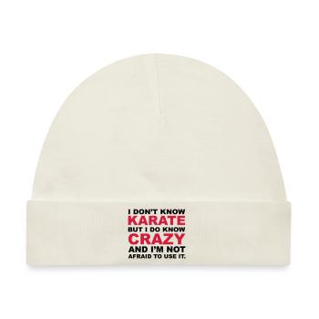 Crazy - Baby Premium Organic Mütze - Naturweiß - Vorne