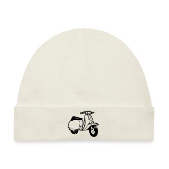motorroller cool - Baby Premium Organic Mütze - Naturweiß - Vorne