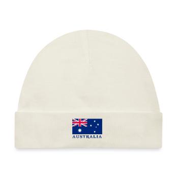 australia Australien - Baby Premium Organic Mütze - Naturweiß - Vorne