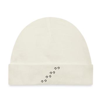 Symbole - Hufe - Baby Premium Organic Mütze - Naturweiß - Vorne