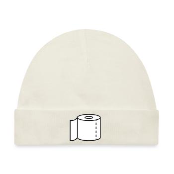 Klopapier für den Notfall - Baby Premium Organic Mütze - Naturweiß - Vorne