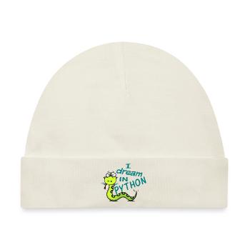 Python Programmierer - Baby Premium Organic Mütze - Naturweiß - Vorne