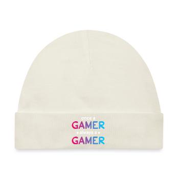 Gamer - Baby Premium Organic Mütze - Naturweiß - Vorne