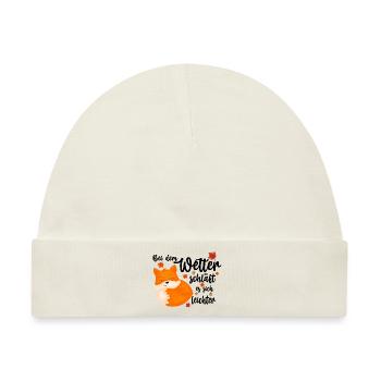 Herbst Wetter - Baby Premium Organic Mütze - Naturweiß - Vorne