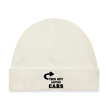 Car Auto - Baby Premium Organic Mütze - Naturweiß - Vorne