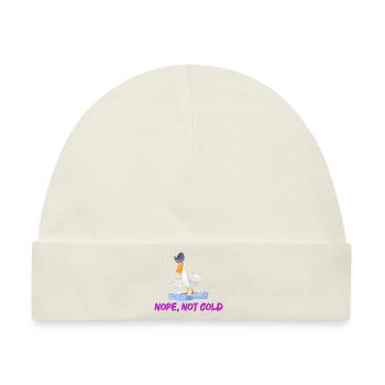winterbader eisbader nope,nicht kalt winterbaden - Baby Premium Organic Mütze - Naturweiß - Vorne