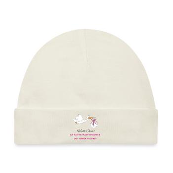Hallo Oma! - Baby Premium Organic Mütze - Naturweiß - Vorne