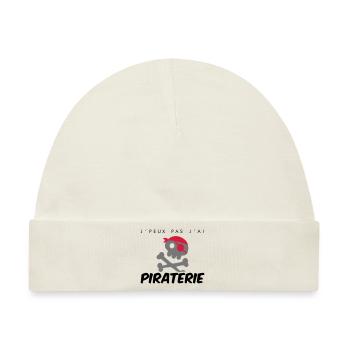 PIRATE - Baby Premium Organic Mütze - Naturweiß - Vorne