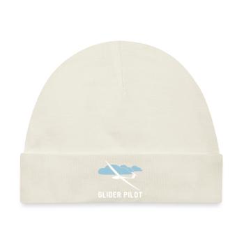 Segelflieger Spruch gleiten Pilot Geschenk - Baby Premium Organic Mütze - Naturweiß - Vorne