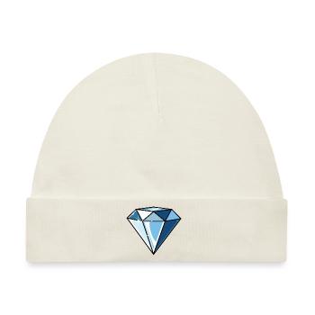 Diamant - Baby Premium Organic Mütze - Naturweiß - Vorne